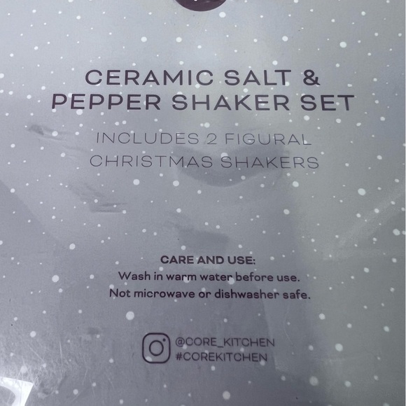 Core Kitchen Ceramic Letters to Santa, Santa in Chimney Salt & Pepper Set - Picture 4 of 6